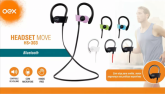 Fone De Ouvido Esportivo Bluetooth Oexhs303 Preto E Rosa