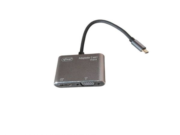 ADAPTADOR TIPO C PARA HDMI E VGA