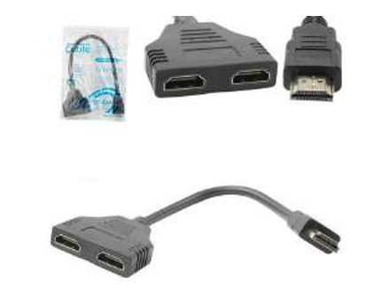 Cabo Adaptador Duplicador  HDMI 1 Entrada 2 Saída