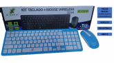 KIT TECLADO E MOUSE SEM FIO