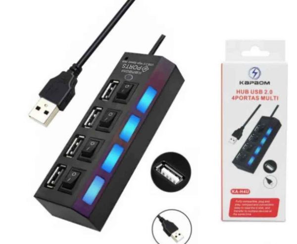 HUB USB 4 PORTAS