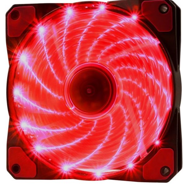 COOLER FAN 15 LEDS VERMELHO